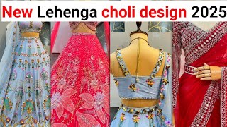 Lehanga choli design 2025 newfashionshow4 trending dress style fashion [upl. by Ewan]