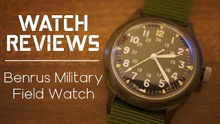 Watch Reviews Benrus quotVietnam Eraquot Military Field Watch [upl. by Noek]