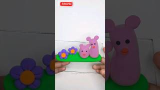 how to make cartoon with clay shorts clay craft [upl. by Idola]