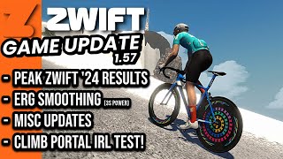 ZWIFT Game Updates v157  Peak Zwift 2024 RESULTS  Willunga Climb Portal [upl. by Novehs]