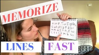 HOW TO MEMORIZE LINES FAST WITH REALTIME DEMONSTRATION [upl. by Peri182]