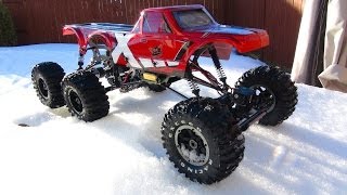 RC ADVENTURES  SLUSHY Winter Play Day  Black Widow 4x4 amp Exceed RC 6x6 [upl. by Haleemaj]