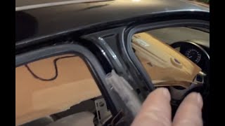 How to Remove roof headliner BMW e87 The Accidental BMW 1 series headlining ceiling material [upl. by Umberto]