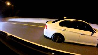 BMW 335i vs 335i vs Mercedes E55 AMG and CL65 AMG [upl. by Killigrew]