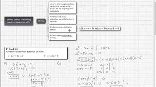 01 Kvadratické rovnice Riešenie rozkladom na súčin  A [upl. by Triley]