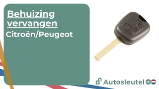 Sleutelbehuizing vervangen  Peugeot en Citroën [upl. by Marlowe]