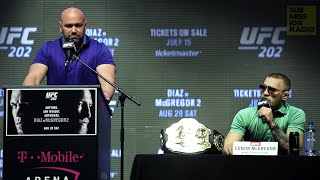 UFC 202 Nate Diaz vs Conor McGregor 2 Full Press Conference [upl. by Okram]