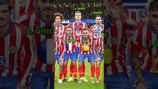 Atlético Madrid Squad 202425 🔥  Nations 🌎 atleticomadrid shorts football [upl. by Sihun]