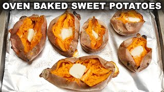 How To Cook Baked Sweet Potatoes in the Oven [upl. by Marler]