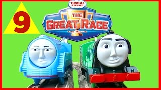 Race Challenge  9 Thomas Trackmaster Flying Scotsman Kids Pretend Play [upl. by Nawotna]