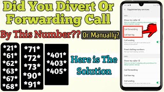 How To Deactivate Call Forwarding From Any Phone  Call Forwarding Deactivate [upl. by Adikram]