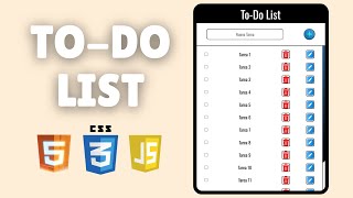 Como hacer un ToDo List con HTML CSS y JavaScript desde cero [upl. by Helbonnas]