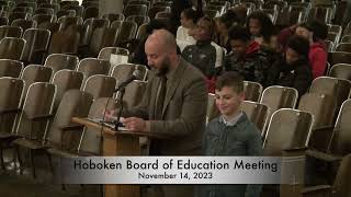 Hoboken Board of Education meeting November 14 2023 [upl. by Ojok]