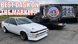 3SGE BEAMS Turbo AE86 Gets a Panic Made MFD Display  Insane Dash That won’t Break The Bank [upl. by Nilson693]