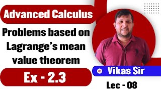 Derivative and mean value theorem  Advanced calculus ex 23  examples of LMVT [upl. by Giah715]