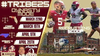 FSU Football Tribe25 Dynasty Mode Recruiting SCOOP Court Dates Set As Spring Camp Approcahes [upl. by Llenahc355]