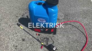 Elektrisk sprøyte  16 liter  weeno [upl. by Nrubloc]