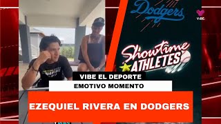 Ezequiel Rivera es firmado por los Dodgers de Los Ángeles y así le dio la noticia a su mamá [upl. by Airamana616]