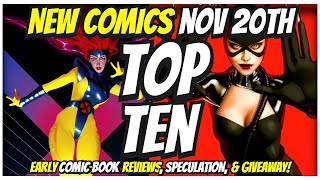 Top 10 New Comic Books November 20th 2024 🔥 Reviews Covers amp Giveaway 🔥 Best NCBD Vids On YouTube [upl. by Meeharb]