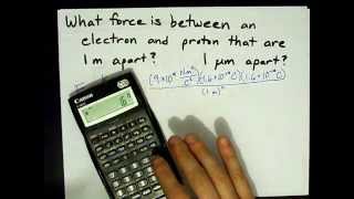 Coulombs Law Find the Force between two Charges [upl. by Allissa]