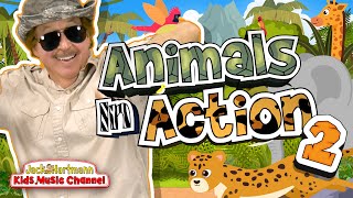 Animals In Action 2  Fun Animal Song for Kids  Jack Hartmann [upl. by Aiker]