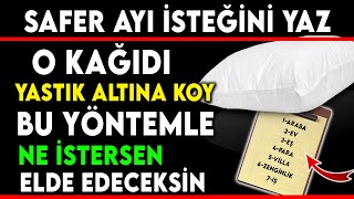 SAFER AYI İSTEĞİNİ YAZ O KAĞIDI YASTIK ALTINA KOY BU YÖNTEMLE NE İSTERSEN ELD EDECEKSİN [upl. by Ringe113]