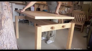 StudioTARN MakingFlat Oak Table [upl. by Legnaros565]