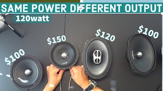 Comparing Car Audio Speakers With the Same Power PRV Timpano Deaf Bonce Arnold amp Alpine Sound Test [upl. by Matt]