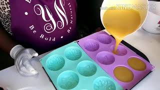 How I Make Sea Moss Soap  YORELNATURALS  Cold Process Soap [upl. by Weixel]