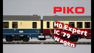 PIKO V046 H0 Expert IC 79 Wagen  Modellvorstellung [upl. by Ybreh]