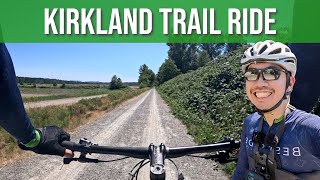 Cross Kirkland Corridor Eastrail Bike Trail Tour  Uncut Ride w Commentary [upl. by Agathe]