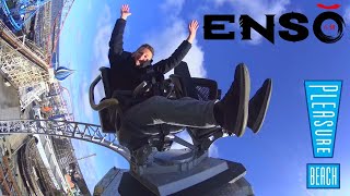 ENSO FIRST RIDE amp Review  Blackpool Pleasure Beach [upl. by Auhesoj35]