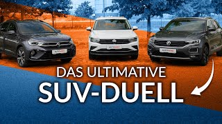 VW Tiguan vs Taigo vs TRoc im Duell quotKleinquot gegen Groß [upl. by Kohsa]