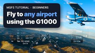 MSFS Fly to any airport using the G1000 NXi and Visual Approaches  Microsoft Flight Simulator [upl. by Epoh723]