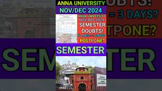 Anna University NovDec 2024 Semester amp Practical Doubts shorts annauniversitysemesterpractical [upl. by Acinomad717]