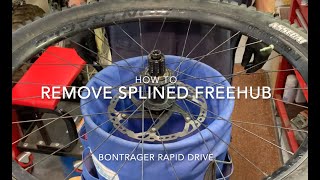 HowTo Stuck Mountain Bike Splined Freehub Removal [upl. by Onabru327]