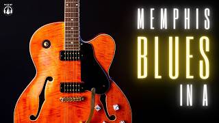 Slow Memphis 12Bar Blues Backing Track  Quick Change in A 🎸 [upl. by Cruickshank]