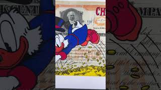 Uncle Scrooge quotSwimming in Moneyquot 2021 art money drawing dollar scroogemcduck scrooge [upl. by Yerahcaz]