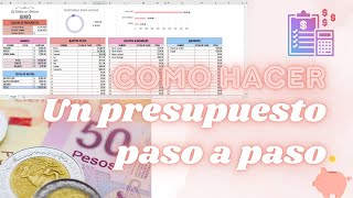 PRESUPUESTO PASO A PASO  Guía para principiantes  Presupuesto de base cero  Finanzas personales [upl. by Clintock]