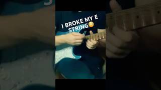 I BROKE MY E STRING😳 shorts guitar brokestring ibanez az2204 guitarpractice improvise jam [upl. by Ulrika]