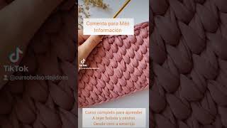 tejer bolsos a crochet bolsos tejidos carteras tejidas [upl. by Llemar]