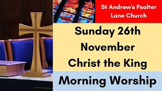 St Andrews Psalter Lane Church Service of Morning Worship on Sunday 26th November 2023 [upl. by Burrus565]