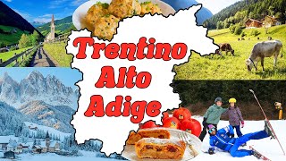 🍎🏔🎿 IL TRENTINO ALTO ADIGE  Le Regioni dItalia Geografia 📚🌍 [upl. by Derinna612]