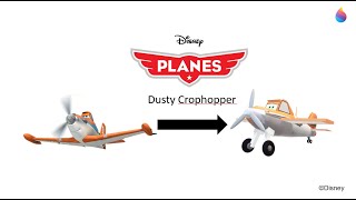 Paint 3D Tutorial Dust crophopper  Planes 2013 [upl. by Odlanyar607]