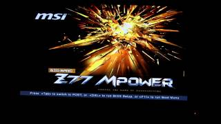 SAMSUNG 840 PRO 128GB BOOT  MSI Z77 MPOWER FULL HD [upl. by Lyrred]