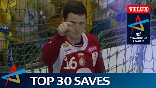 Top 30 handball saves of the 201617 VELUX EHF Champions League [upl. by Dieterich]