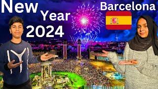 Happy New Year🌙💥 Barcelona Spain Vlog DIYA AND BRO [upl. by Terry687]