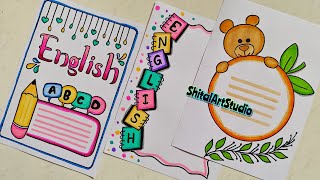 English Project Front Page DesignEnglish Project Work DesignNotebook DecorationBondhuKhataBorder [upl. by Yriek]