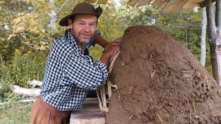 How To Build a HUMONGOUS Earthen Oven  Townsends Homestead [upl. by Aihcila]