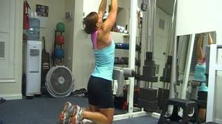 Lat Pulldowns From Knees Narrow grip [upl. by Trovillion328]